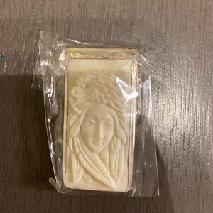 Ivory Silver Native American Woman With Eagle Spirit Money Clip